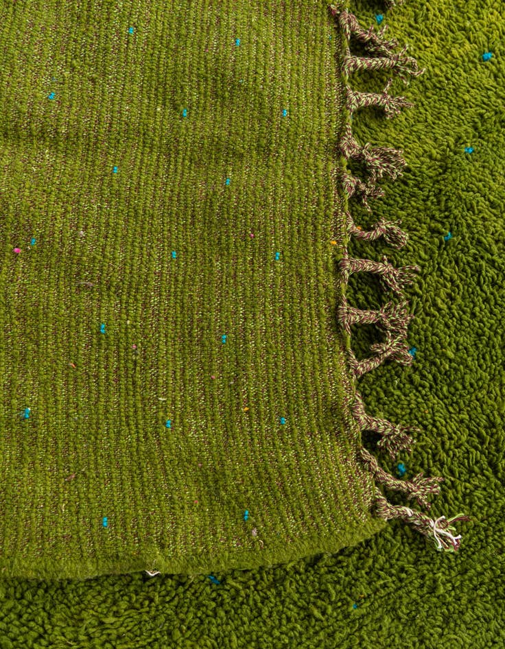 Detail image of  6' 7 x 9' 7  Hand Knotted Moroccan Wool Rug