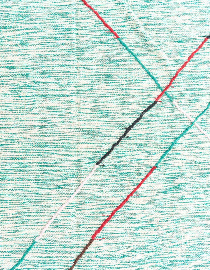 Detail image of  9' 2 x 13'  Hand Knotted Moroccan Wool Rug