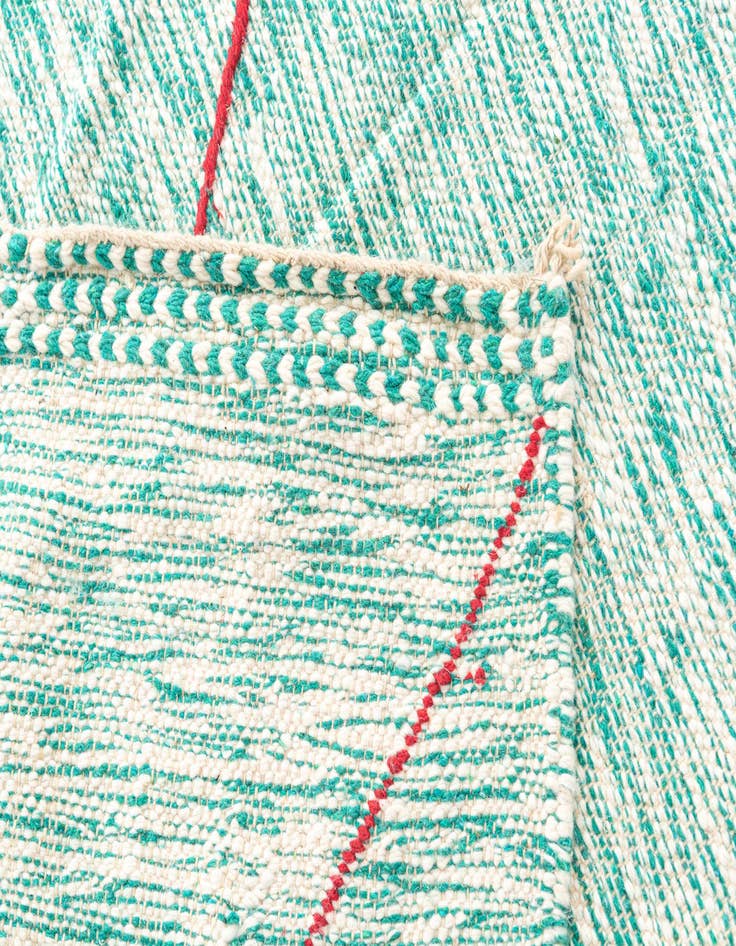 Detail image of  9' 2 x 13'  Hand Knotted Moroccan Wool Rug