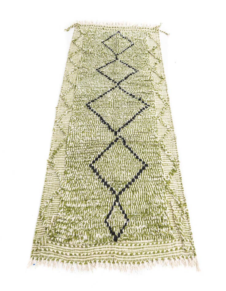 Detail image of  4' 3 x 6' 6  Hand Knotted Moroccan Wool Rug