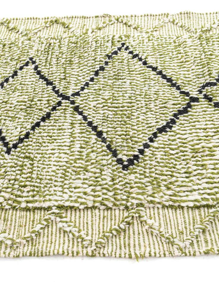 Detail image of  4' 3 x 6' 6  Hand Knotted Moroccan Wool Rug