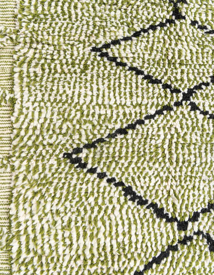 Detail image of  4' 3 x 6' 6  Hand Knotted Moroccan Wool Rug