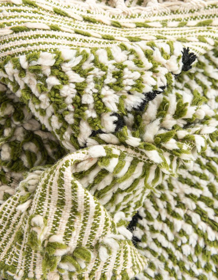 Detail image of  4' 3 x 6' 6  Hand Knotted Moroccan Wool Rug