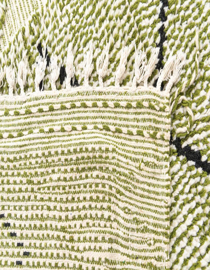 Detail image of  4' 3 x 6' 6  Hand Knotted Moroccan Wool Rug