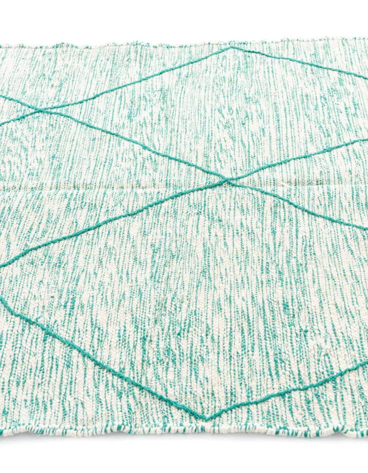 Detail image of  5' x 8'  Hand Knotted Moroccan Wool Rug