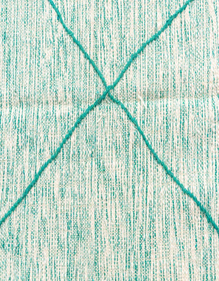Detail image of  5' x 8'  Hand Knotted Moroccan Wool Rug