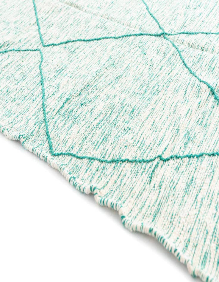 Detail image of  5' x 8'  Hand Knotted Moroccan Wool Rug