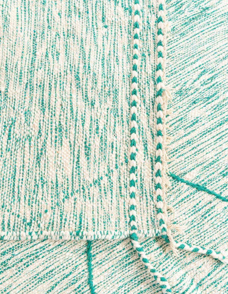 Detail image of  5' x 8'  Hand Knotted Moroccan Wool Rug