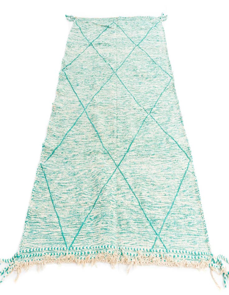 Detail image of  5' x 8'  Hand Knotted Moroccan Wool Rug