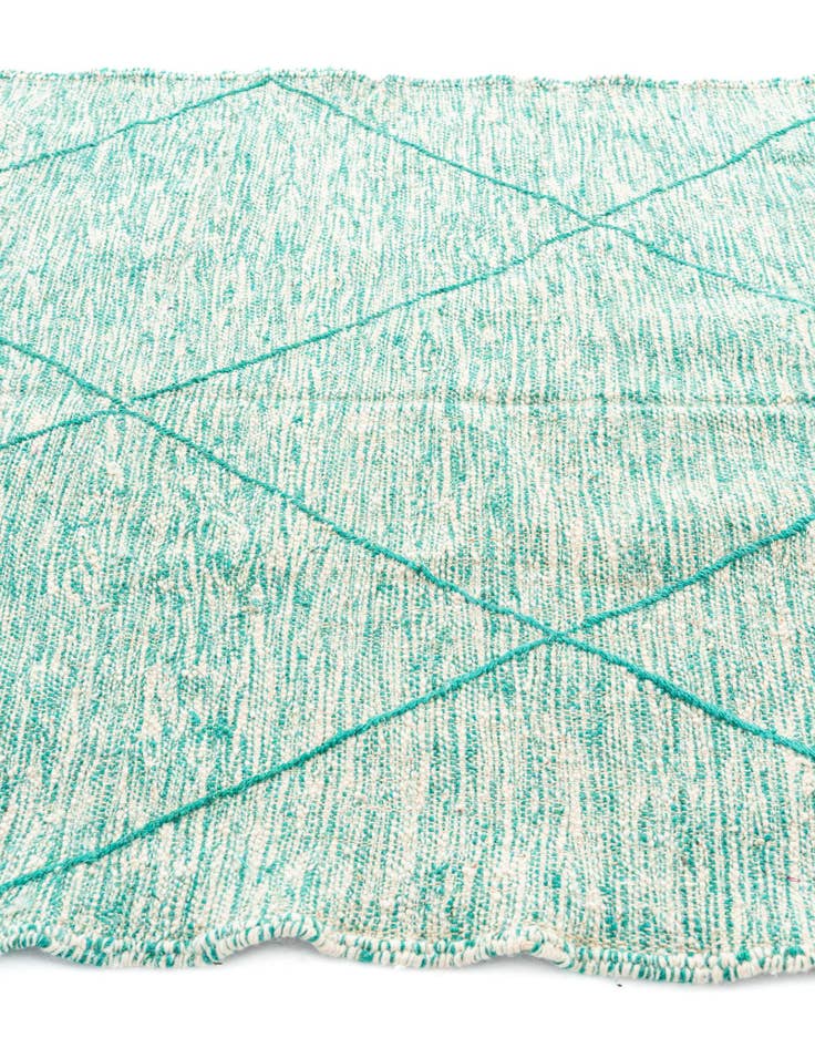 Detail image of  5' x 8'  Hand Knotted Moroccan Wool Rug