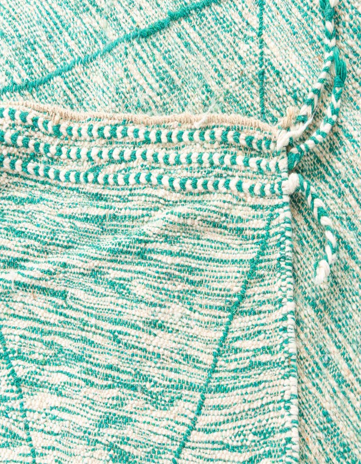 Detail image of  5' x 8'  Hand Knotted Moroccan Wool Rug