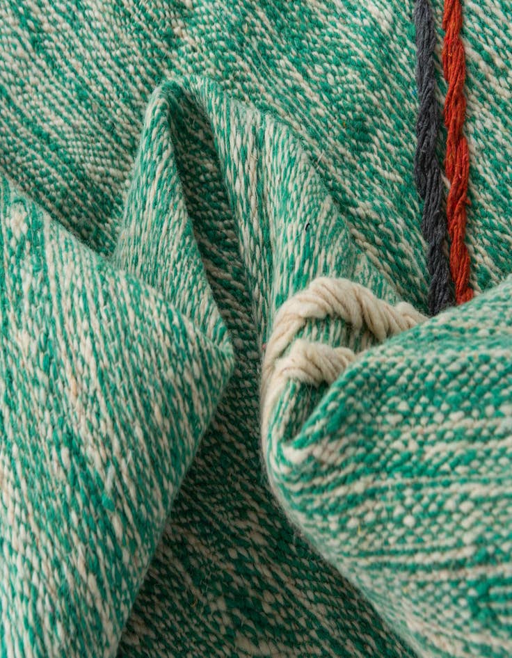 Detail image of  6' 8 x 10'  Hand Knotted Moroccan Wool Rug