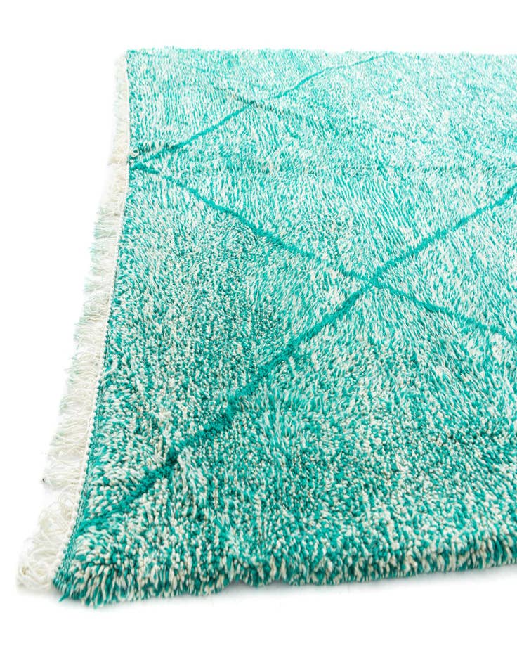 Detail image of  6' 10 x 10' 2  Hand Knotted Moroccan Wool Rug