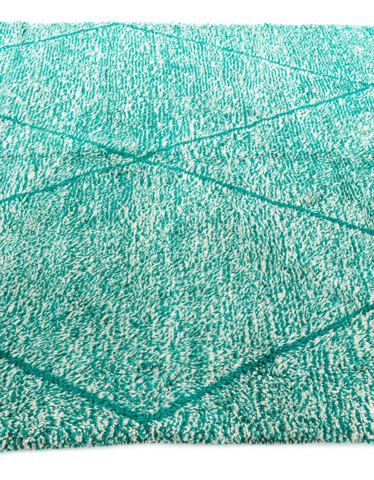 Detail image of  6' 10 x 10' 2  Hand Knotted Moroccan Wool Rug