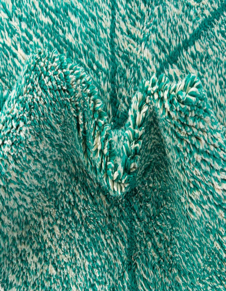 Detail image of  6' 10 x 10' 2  Hand Knotted Moroccan Wool Rug