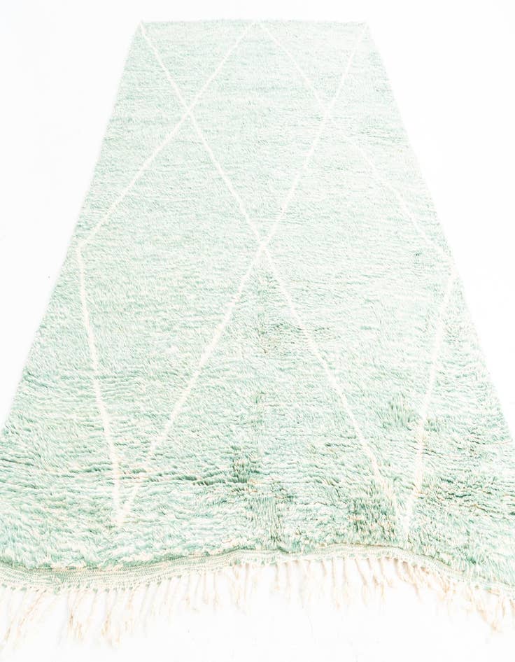 Detail image of  6' 9 x 9' 5  Hand Knotted Moroccan Wool Rug