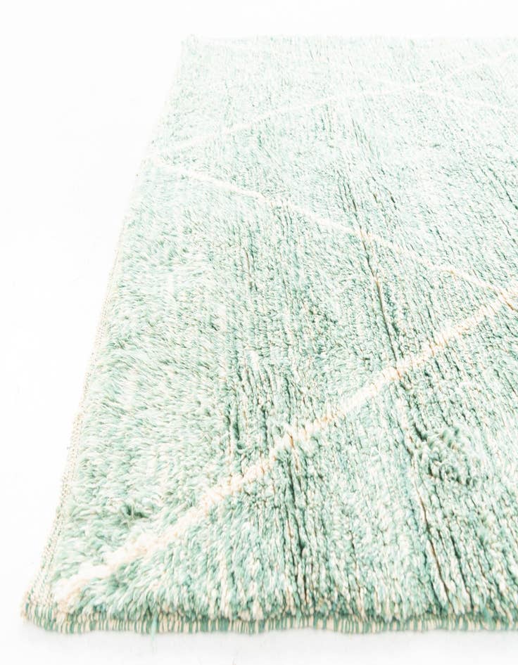 Detail image of  6' 9 x 9' 5  Hand Knotted Moroccan Wool Rug