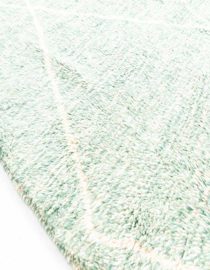 Detail image of  6' 9 x 9' 5  Hand Knotted Moroccan Wool Rug