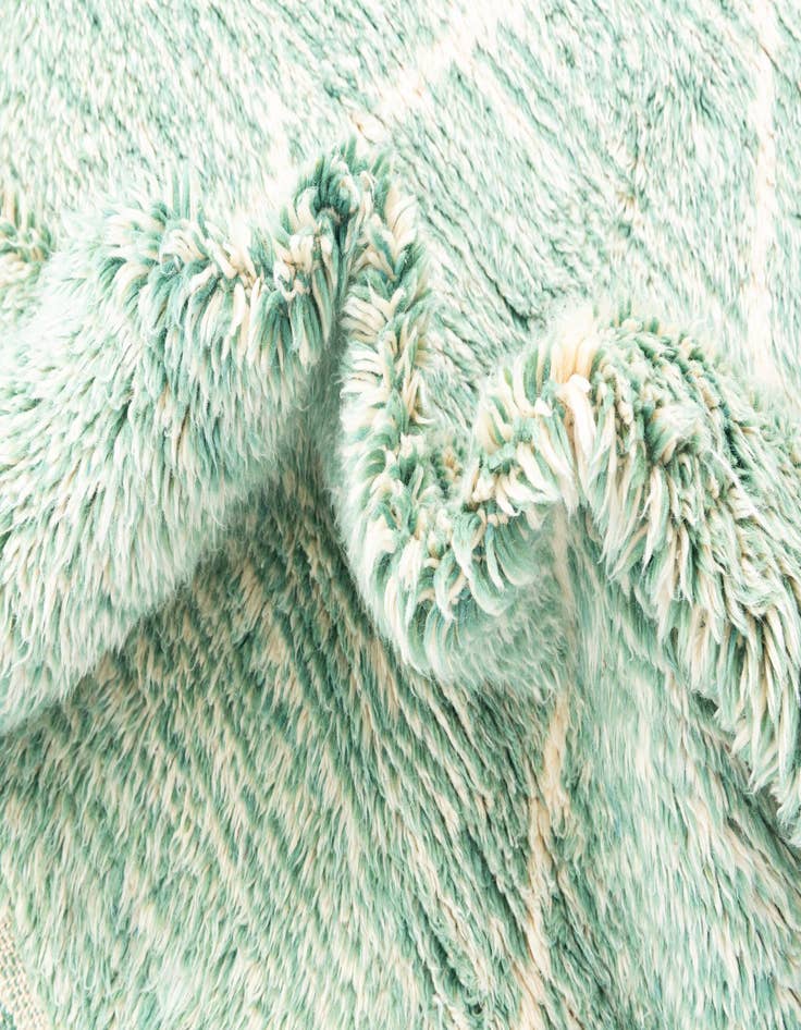 Detail image of  6' 9 x 9' 5  Hand Knotted Moroccan Wool Rug