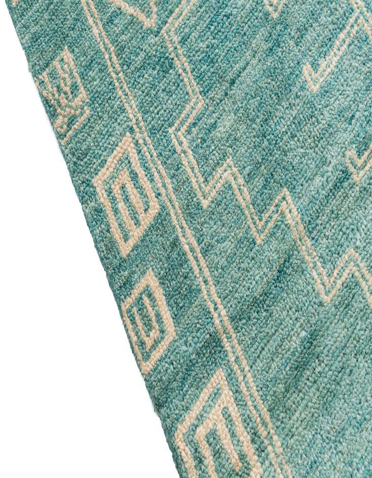 Detail image of  5' 7 x 7' 10  Hand Knotted Moroccan Wool Rug