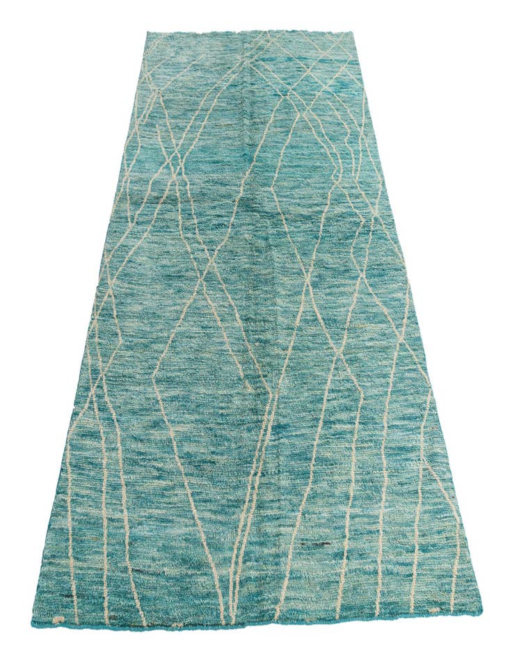 Detail image of  5' 7 x 8' 2  Hand Knotted Moroccan Wool Rug