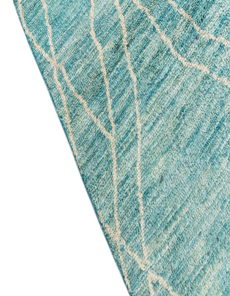 Detail image of  5' 7 x 8' 2  Hand Knotted Moroccan Wool Rug