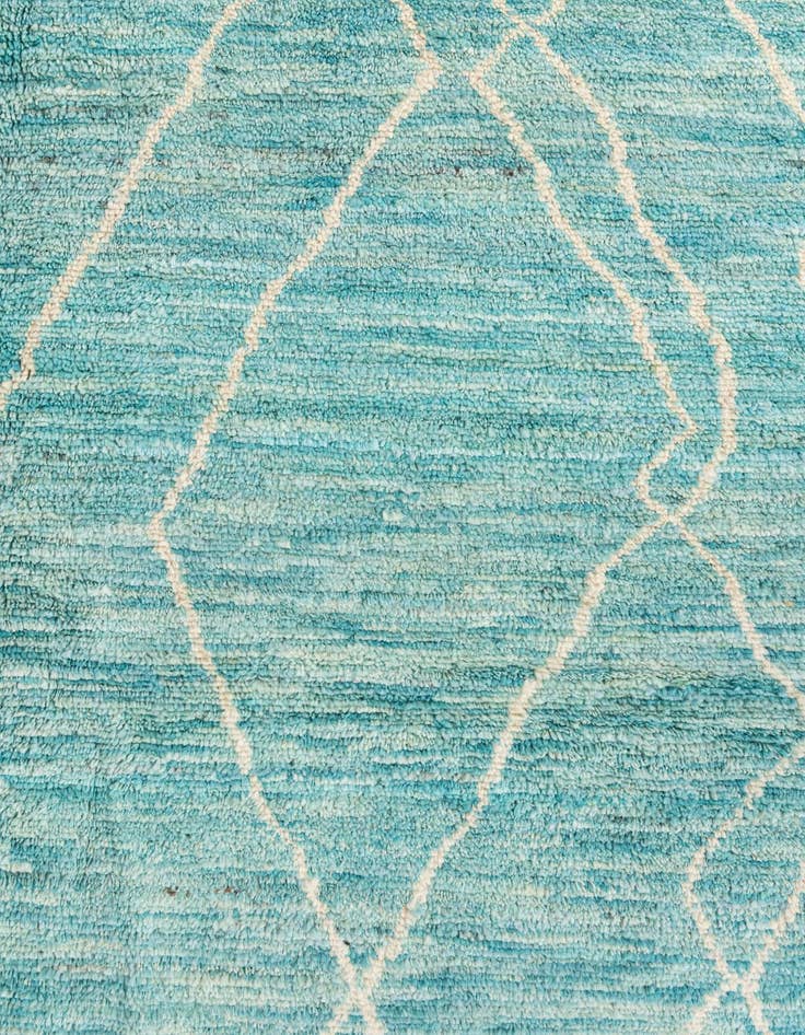Detail image of  5' 7 x 8' 2  Hand Knotted Moroccan Wool Rug
