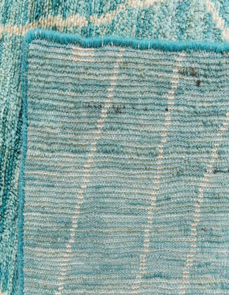 Detail image of  5' 7 x 8' 2  Hand Knotted Moroccan Wool Rug