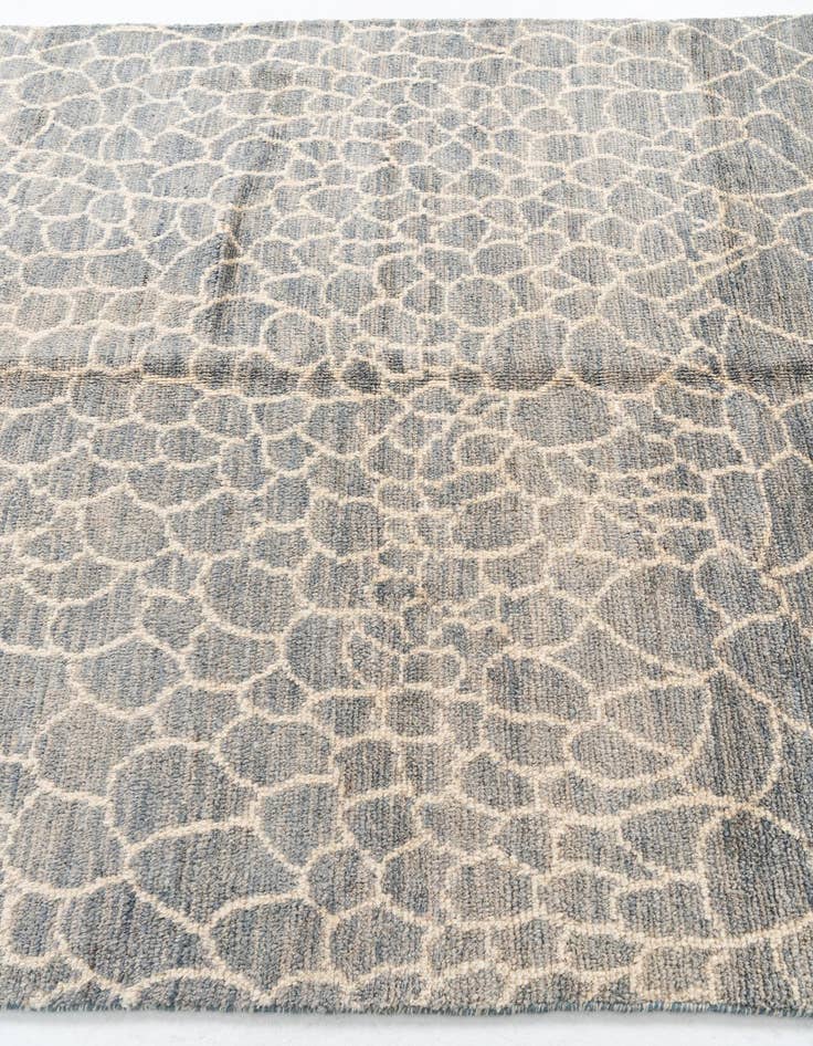 Detail image of  5' 5 x 7' 10  Hand Knotted Moroccan Wool Rug