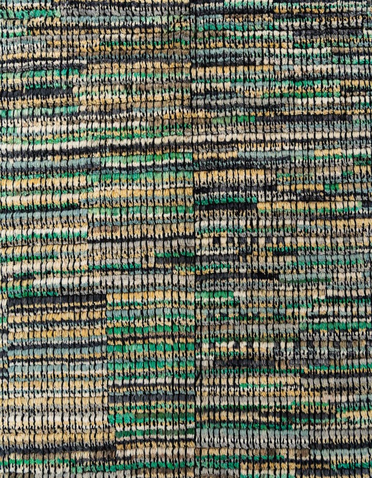 Detail image of  8' 1 x 9' 10  Hand Knotted Moroccan Wool Rug