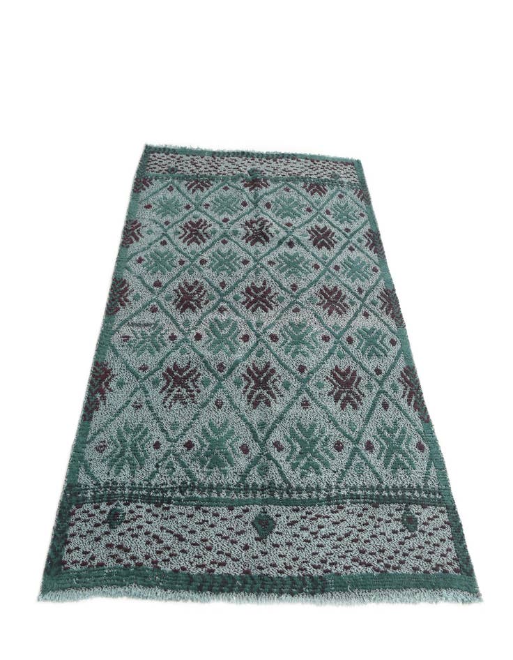 Detail image of  5' x 6' 9  Hand Knotted Moroccan Wool Rug