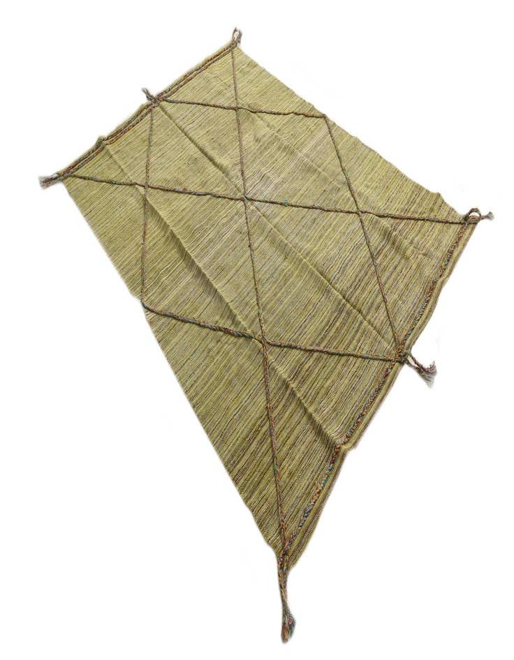 Detail image of  5' 3 x 7' 7  Hand Knotted Moroccan Wool Rug