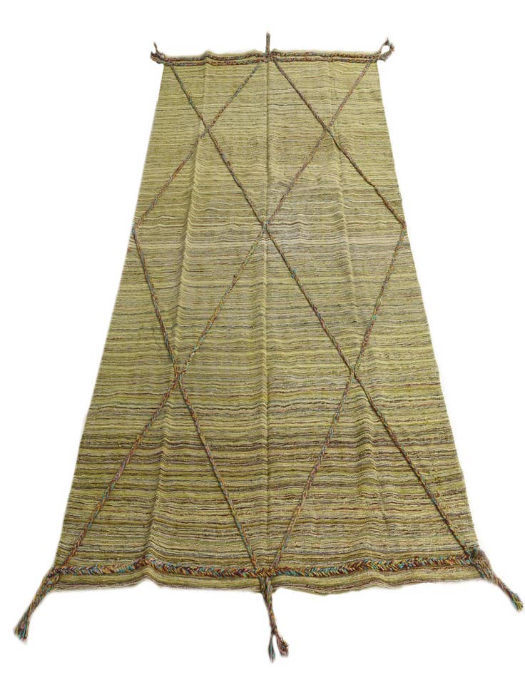 Detail image of  5' 3 x 7' 7  Hand Knotted Moroccan Wool Rug