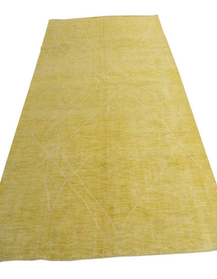 Detail image of  8' 1 x 9' 9  Hand Knotted Moroccan Wool Rug