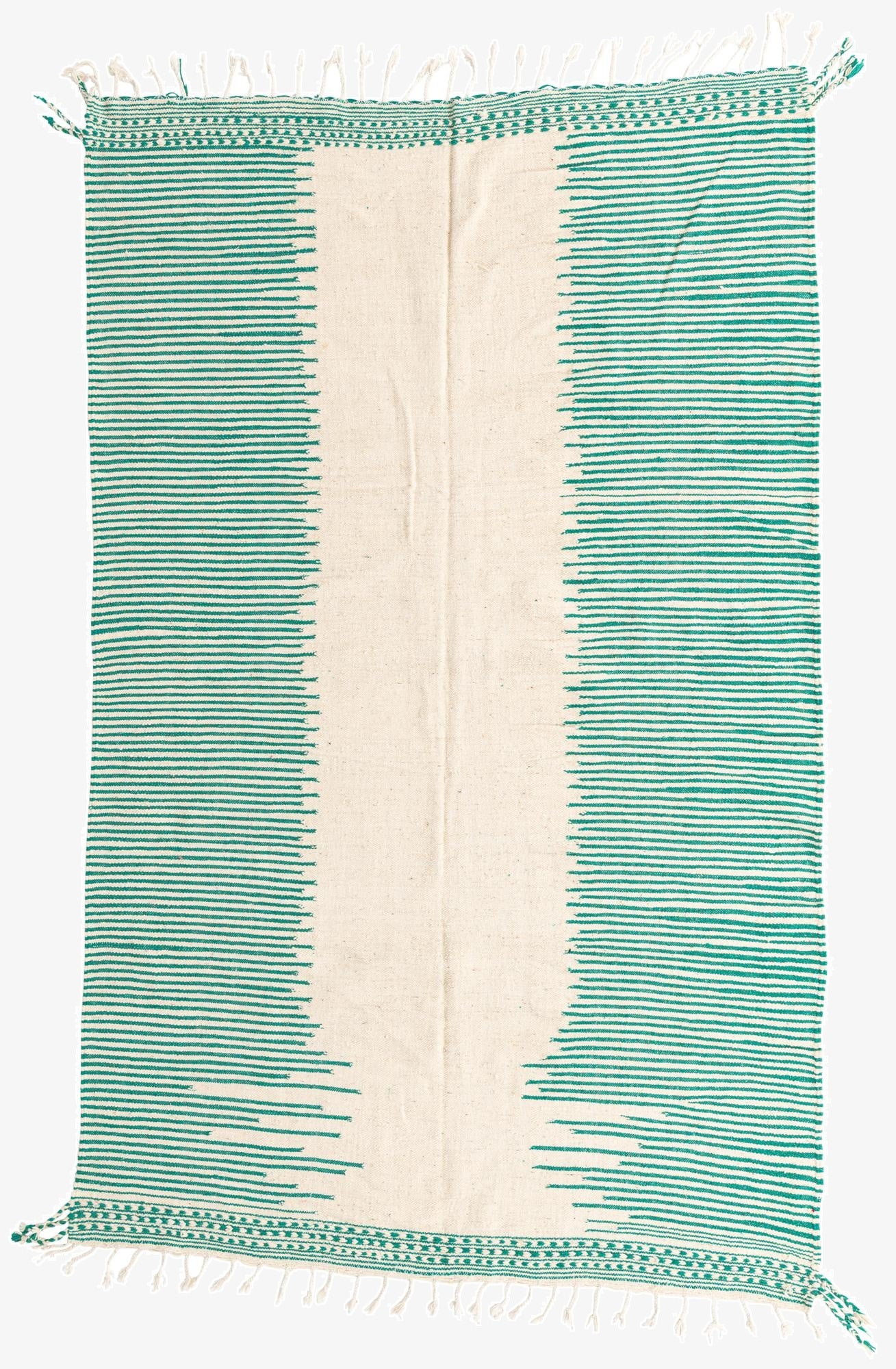  6' 6 x 10' 5  Hand Knotted Moroccan Wool Rug