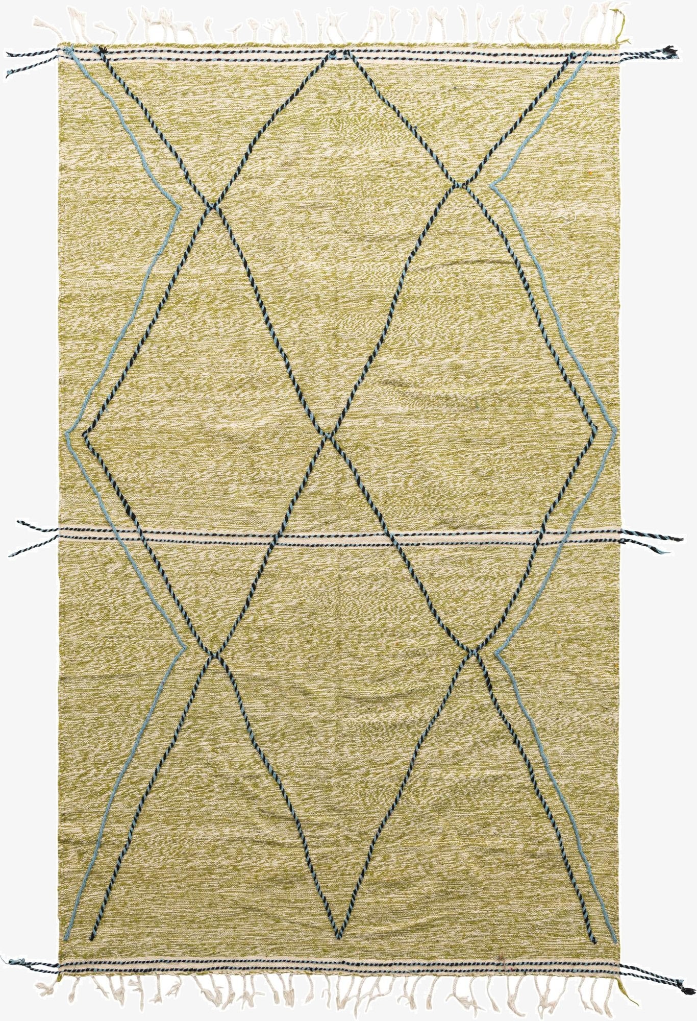  6' 5 x 10' 2  Hand Knotted Moroccan Wool Rug