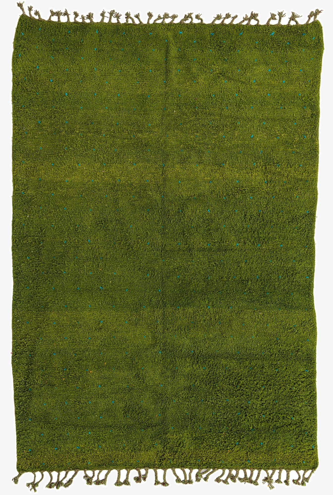  6' 7 x 9' 7  Hand Knotted Moroccan Wool Rug