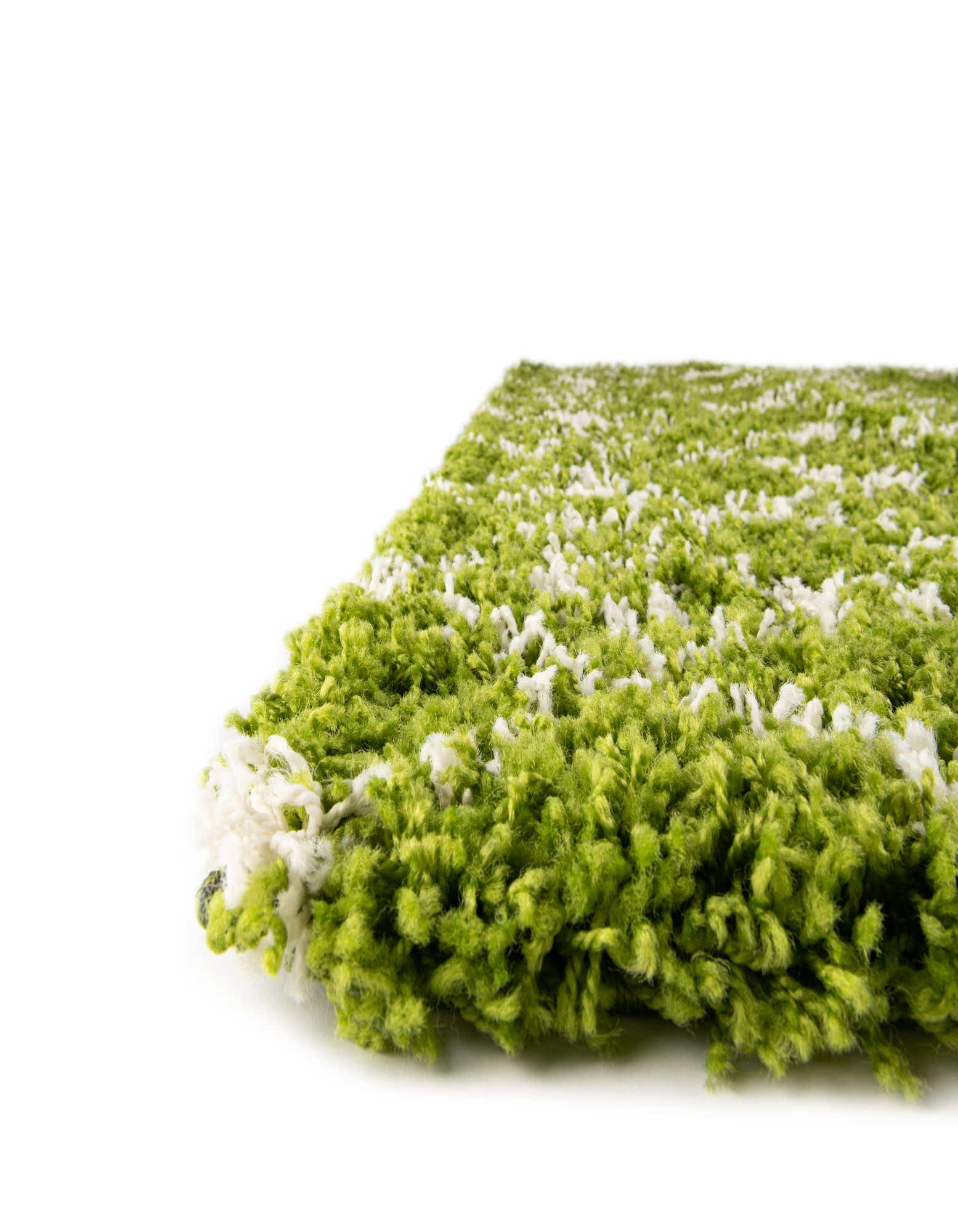 Primary image  Custom Green Moroccan Trellis Shag Rug