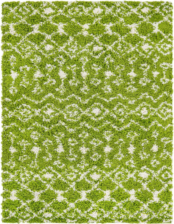 Detail image of  4' x 6' Moroccan Trellis Shag Rug