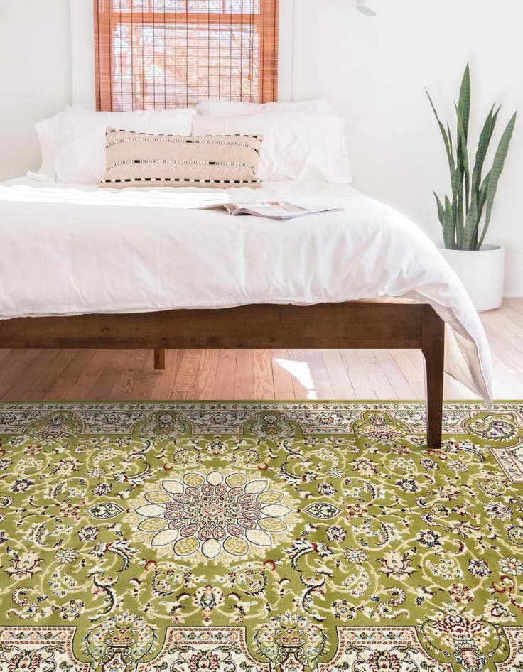 Detail image of  5' x 8' Nain Design Rug