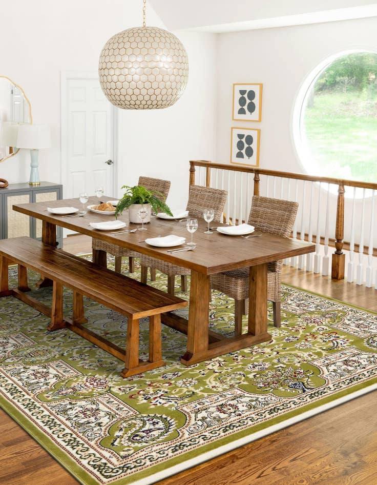 Detail image of  5' x 8' Nain Design Rug