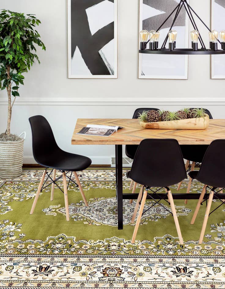 Detail image of  10' x 13' Nain Design Rug