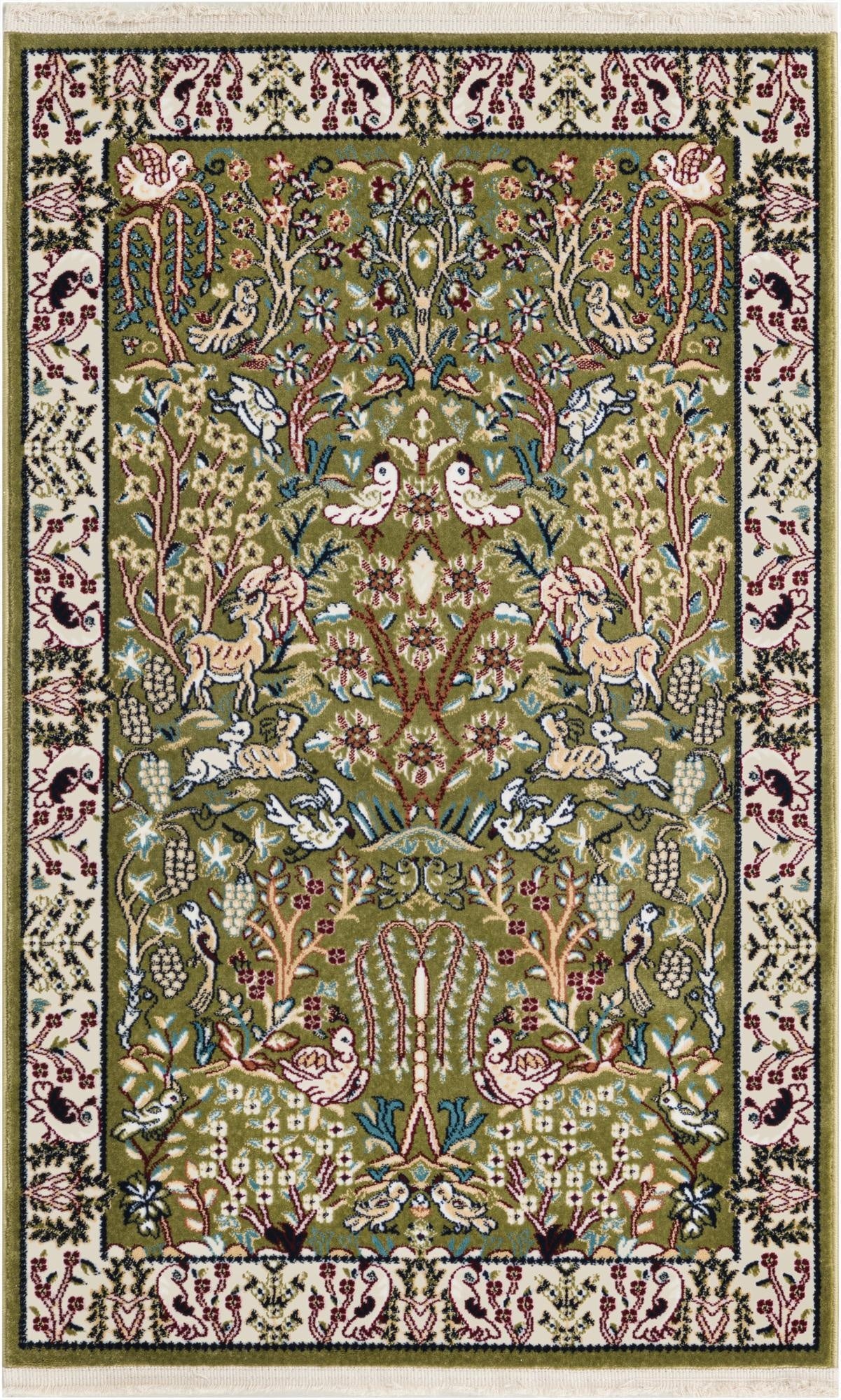 Primary image  2' 7 x 4' Nain Design Rug