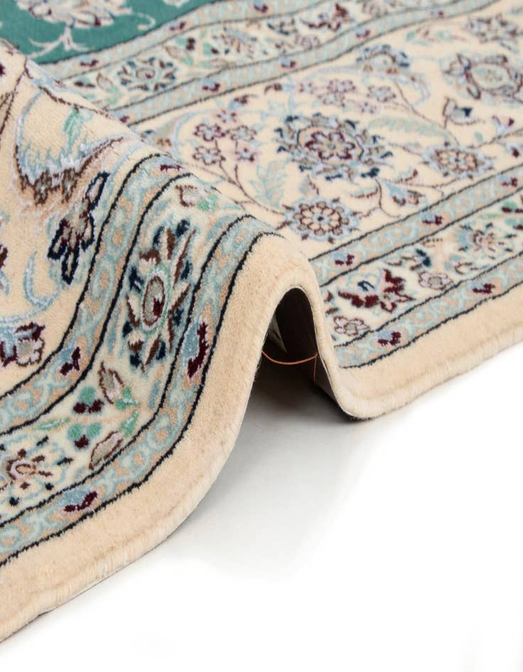 Detail image of  7' 1 x 10' 4  Hand Knotted Nain Persian Rug