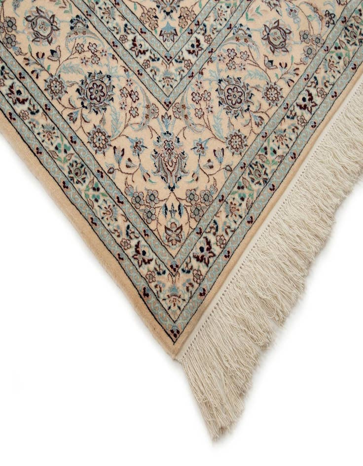 Detail image of  7' 1 x 10' 4  Hand Knotted Nain Persian Rug