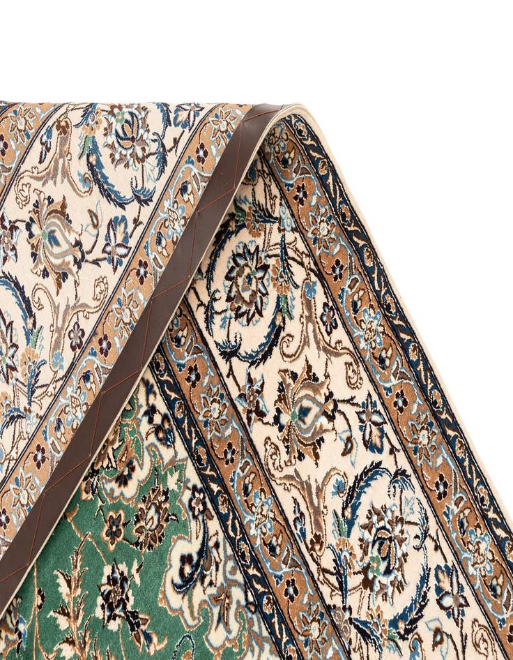 Detail image of  6' 7 x 9' 10  Hand Knotted Nain Rug