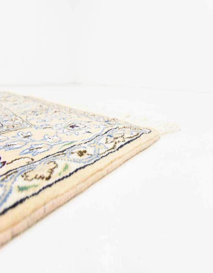 Detail image of  5' 2 x 8' 4  Hand Knotted Nain Persian Rug