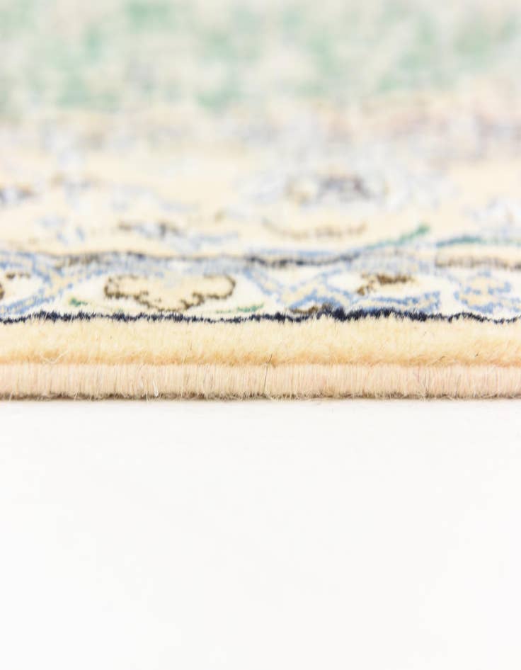 Detail image of  5' 2 x 8' 4  Hand Knotted Nain Persian Rug