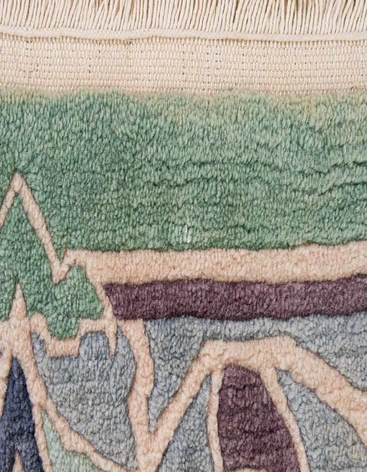 Detail image of  6' 7 x 9' 10  Hand Knotted Nepal Wool Rug
