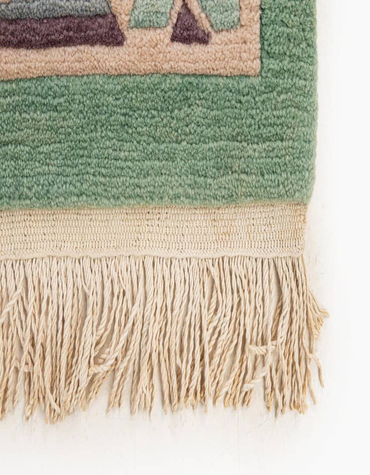 Detail image of  6' 7 x 9' 10  Hand Knotted Nepal Wool Rug